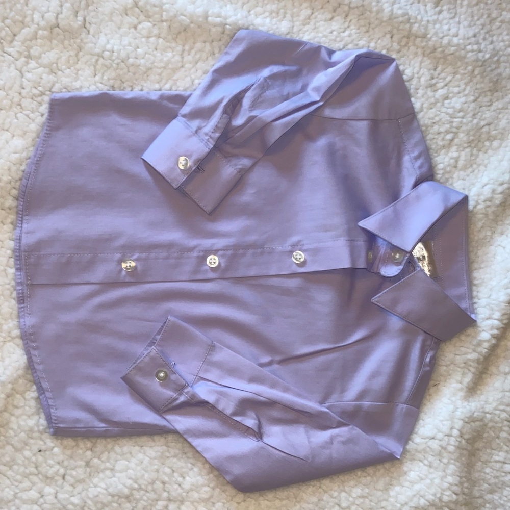 Purple button down for toddler